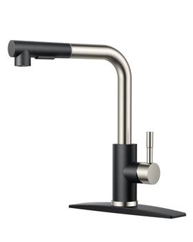 Forious 736519167391 Kitchen Faucets Pull Down Sprayer Stainless Steel Single Handle Classic