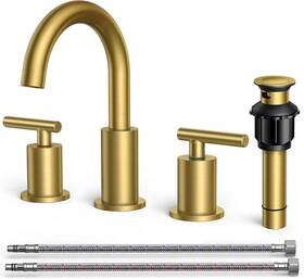 Forious 778197367861 8 Inch Widespread Brushed Gold