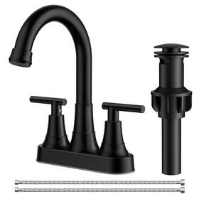 Fb-61036b Forious Matte Black Bathroom Faucets 4 Inch Centerset Sink Faucet 2