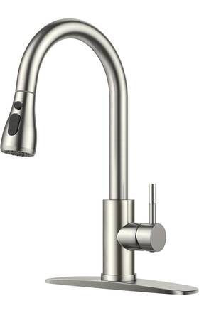 Ff0023bn Forious Kitchen Faucet With Pull Down Sprayer Brushed Nickel Stainless Steel
