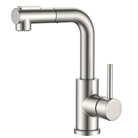 Forious Ff0084 Modern Bar Sink Faucet Brushed Nickel Stainless Steel Single Handle