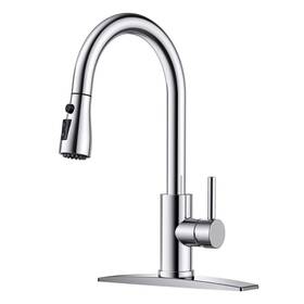 Hh0023ch Forious Single-handle Kitchen Faucet With Pull Down Sprayer High-arc Sink