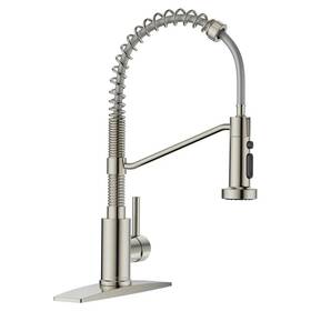 Ww007bn Forious Pull Down Kitchen Faucet Brushed Nickel