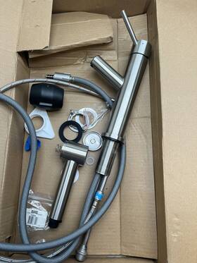 Stl-po-304 Franke L Steel 1.75 Gpm 1 Hole Kitchen Faucet - Silver Parts Only