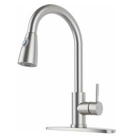 Cbqyt001l-d Friho Kitchen Faucet With Pull Down Sprayer Brushed Nickel High Arc Single H