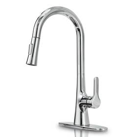 056c Fropo Kitchen Faucet With Pull Down Sprayer Polished Chrome Sink Fau