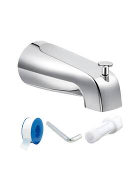 Bf-103cp Fropo Tub Spout With Diverter Slip On Bathtub Fits 1/2ftft Copper Tube 5/8ftft D