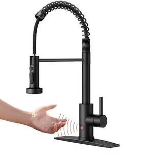 4b-gyhh Furuisi Touchless 1handle Pulldown Sprayer Kitchen Faucet Matte Black Ob