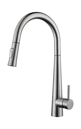 Galim 700721365906 Elegant Slimmed Pull-out Kitchen Faucet Of 18 Inch Height For Island And Laundry Si