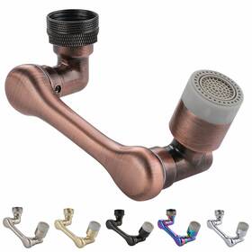 Jxb2308 Genpe 1080 Degree Swivel Faucet Extender Large Angle Rotating Splash Aerator Ro