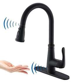 Geoaton 587830765237 Touchless Kitchen Faucet With Pulldown Sprayer 20 Single Sink Faucets Black Pull