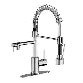 B09mq86sgp Geobella Dual Spout Pull Down Kitchen Faucet Chrome Stainless Steel Commercial