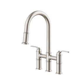 D434437ss Gerber Kinzie 2h Bridge Pull-down Kitchen Faucet 1.75gpm Stainless Steel