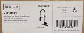 Gerber D451288bs Single Hole Pull Down Kitchen Faucet - Satin Black