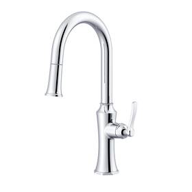 D454028 Gerber Draper 1.75 Gpm 1 Hole Pull Down Kitchen Faucet - Chrome