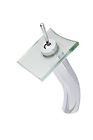 Gf-011ch-c Novatto Squared Single Lever Waterfall Vessel Faucet Clear 783583856850