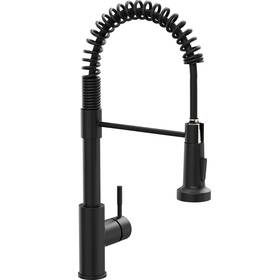 Gimili 665268641367 Black Kitchen Faucet With Pull Down Sprayer Commercial Single Handle L