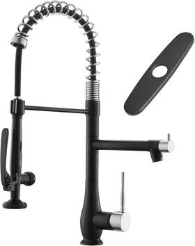 Gimili 744110470871 Kitchen Faucet With Pull Down Sprayer Single Handle High Pressure
