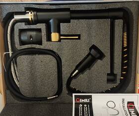 Gm1020bg Gimili New - Gimli Black And Gold Kitchen Faucet With Pull Down Sprayer