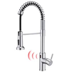 Gm1042c Gimili Chrome Touchless Kitchen Faucet With Pull Down Sprayer Motion Sensor Smart Hand