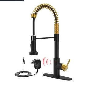 Gm1062-bg Gimili Matte Black Touchless Kitchen Faucet Motion Sensor Activated Smart Hands