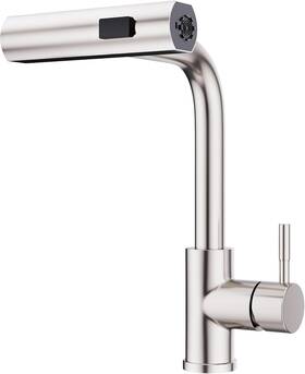 Gm1371-33n Gimili Kitchen Faucet With Pull Down Sprayer Brushed Nickel Waterfall Modern Kit