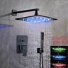Gkf3284-f Rozin Bathroom Mixer Shower Faucet Set Led Rainfall 743022125886