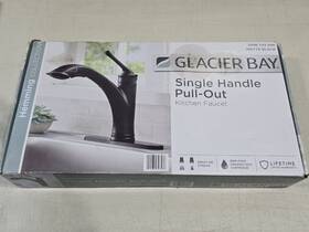 Glacier Bay 019934828536 Hemming Single-handle Pull-out Sprayer Kitchen Faucet In Matte Black