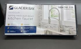1004741115 Glacier Bay Mandouri Single Handle Spring Neck Pull-down Kitchen Faucet