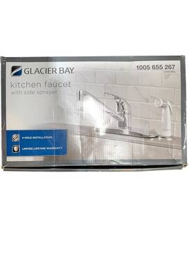 Glacier Bay 1005655267 Low-arc Kitchen Faucet With Side Sprayer Chrome 1005 655 267 Ob