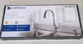 1006598574 Glacier Bay Hemming Single Handle Touchless Pull Down Sprayer Kitchen Faucet