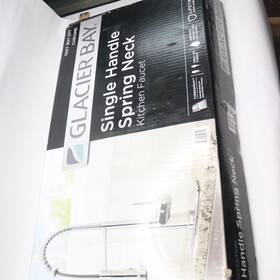 1007907577-complete Glacier Bay 1007907577 Spring Neck Pull Down Sprayer Kitchen Faucet Chrome