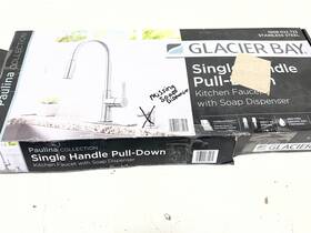 1008022733 Glacier Bay Paulina 1 Handle Pull Down Sprayer Kitchen Faucet Stainless Read