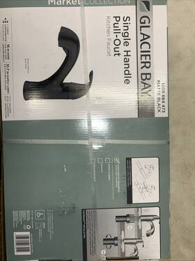 1008664473 Glacier Bay Market Single-handle Pull-out Kitchen Faucet In Matte Black