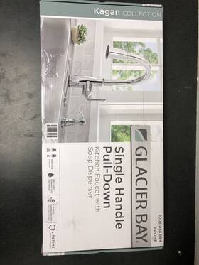 21-k153kcp-gb Glacier Bay Pull Down Kitchen Faucet Chrome Kagan