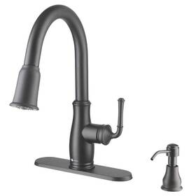 21-k153kmb-gb Glacier Bay Kagan Single Handle Pull Down Sprayer Kitchen Faucet With Soap Dispenser In