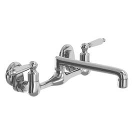 Glacier Bay 445003132120 Builders 2-handle Wall Mount Low-arc Standard Kitchen Faucet In Chrome