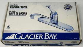 833-107g Glacier Bay Single Handle Kitchen Faucet In Chrome