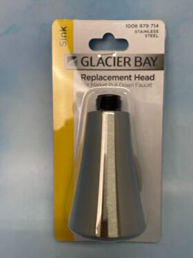 864900 Glacier Bay New Sink Stainless Steel Replacement Head Market Pull Model