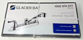 1002 Glacier Bay 925699945071 Constructor 2-handle Standard Kitchen Faucet Chrome 974 577