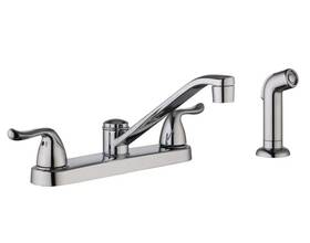 Glacier Bay 925699959511 Constructor Double-handle Standard Kitchen Faucet In Polished Chrome
