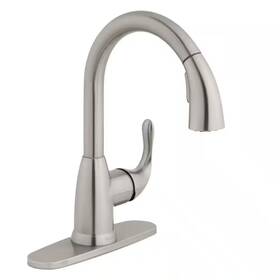 Glacier Bay 925699962955 Dylan Single-handle Pull-down Sprayer Kitchen Faucet Stainless Steel