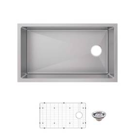 Glacier Bay 936084970620 31in Undermount Single Bowl Sink 18 Gauge Stainless Steel Tight Radi