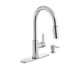 Glacier Bay 938529884424 Gb Paulina One-handle Pull-down Sprayer Kitchen Faucet In Polished Chrome