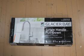 1008 Glacier Bay 938529884431 1-handle Pull-down Sprayer Kitchen Faucet - Soap Dispenser Used