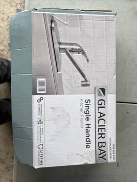 1008 Glacier Bay 938529884554 Single-handle Standard Kitchen Faucet Stainless Steel 018 400