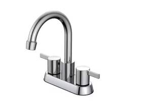 Garrick-7630 Glacier Bay 974997630080 4 In Centerset Bathroom Faucet High Arc 2 Handle Chrome