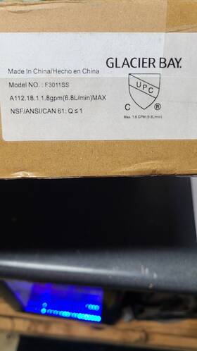 F3011ss Glacier Bay Single Handle Bar Faucet