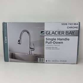 Fp1b4216cp Glacier Bay Clare Single Handle Pull Down Laundry Utility Faucet In Chrome
