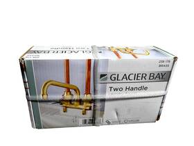 Hd4211n-0001 Glacier Bay Double-handle Laundry Sink Faucet In Rough Brass Finish